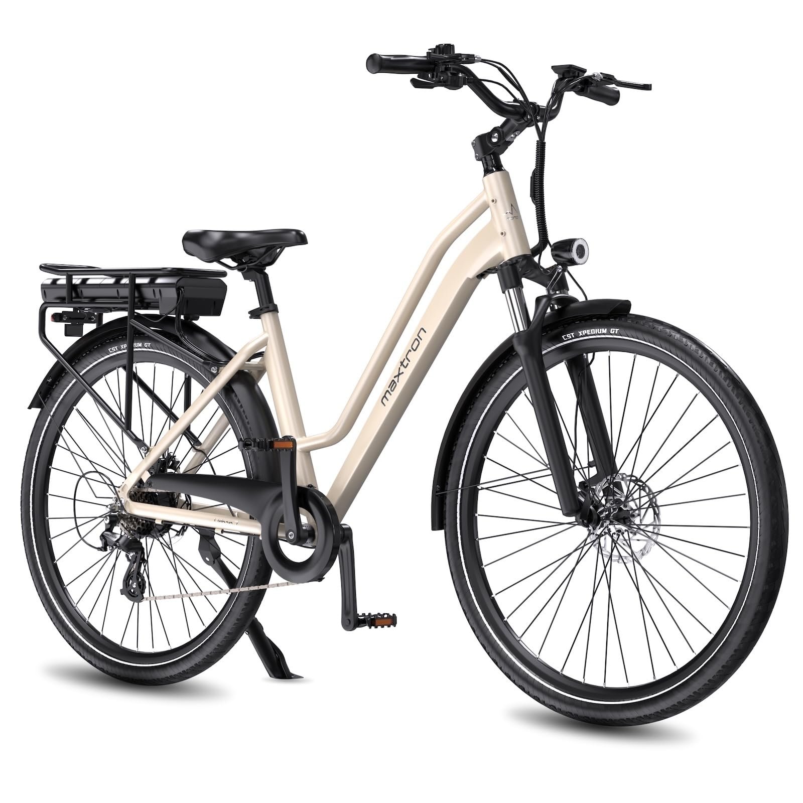 71MgxUASYfL Maxtron Urban7 E-Bike 28", 250W Pedelec, 36V 12,8Ah Akku, bis 70 km Reichweite, Tiefeinsteiger – Bild 1